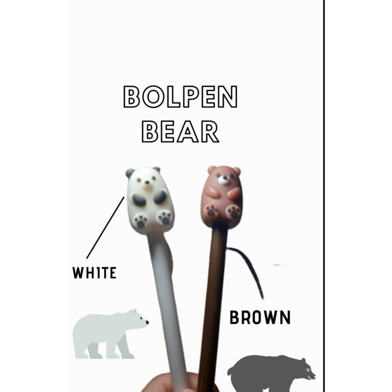 

Bolpen gel beruang , bear , bolpen unyu