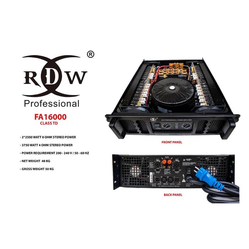 POWER RDW FA16000 FA16 PRO GARANSI RESMI
