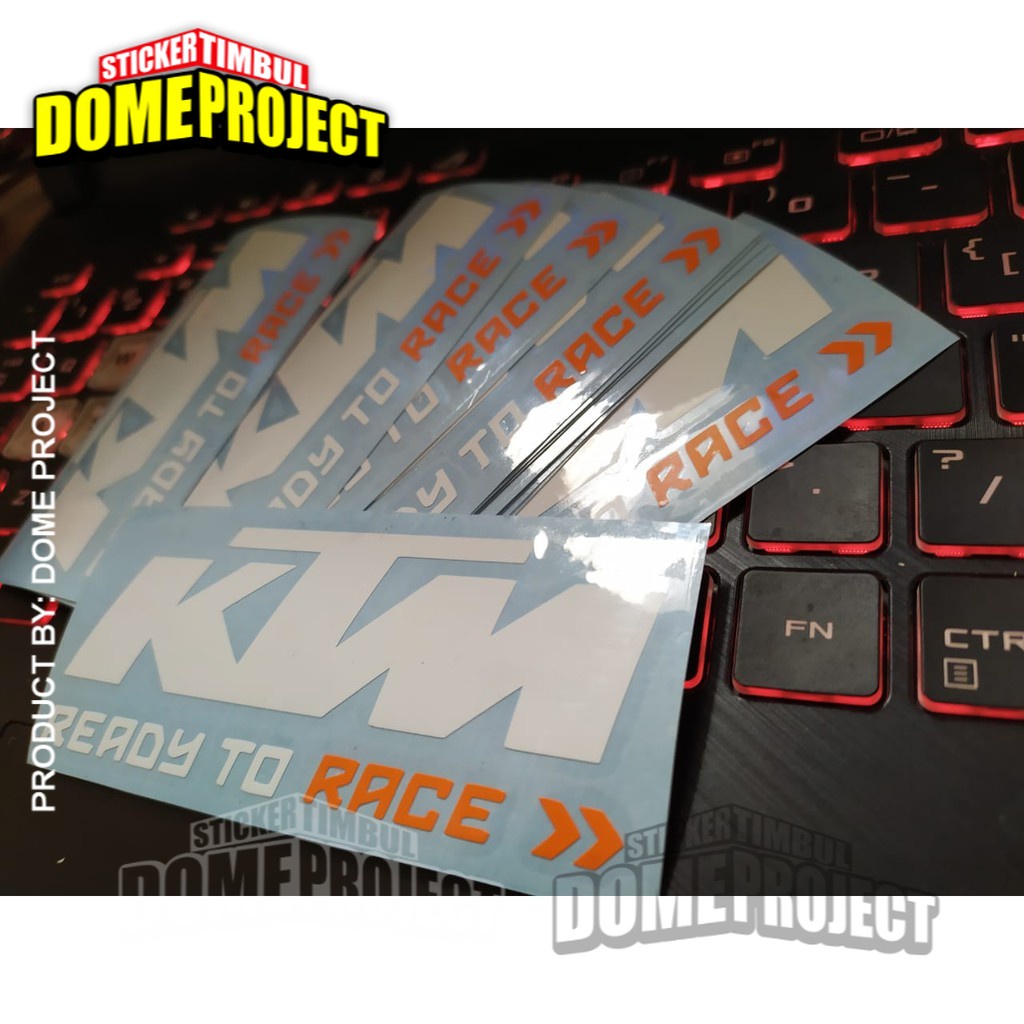 STIKER MOTOR KTM STIKER CUTTING STIKER MOTOR STIKER SATUAN AKSESORIS SEPEDA MOTOR