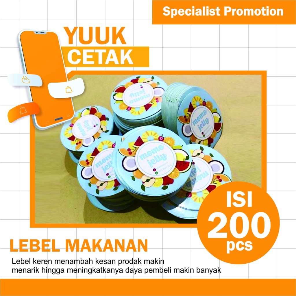 

CETAK SETIKER / Sticker Bulat Custom / CETAK STIKER BULAT / LEBEL MAKANAN / SETIKEr