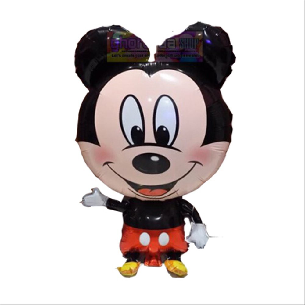 Balon Foil Karakter MICKEY Mouse Besar Atau Animasi Kartun Disney Micky Jumbo Full Body Terbaik