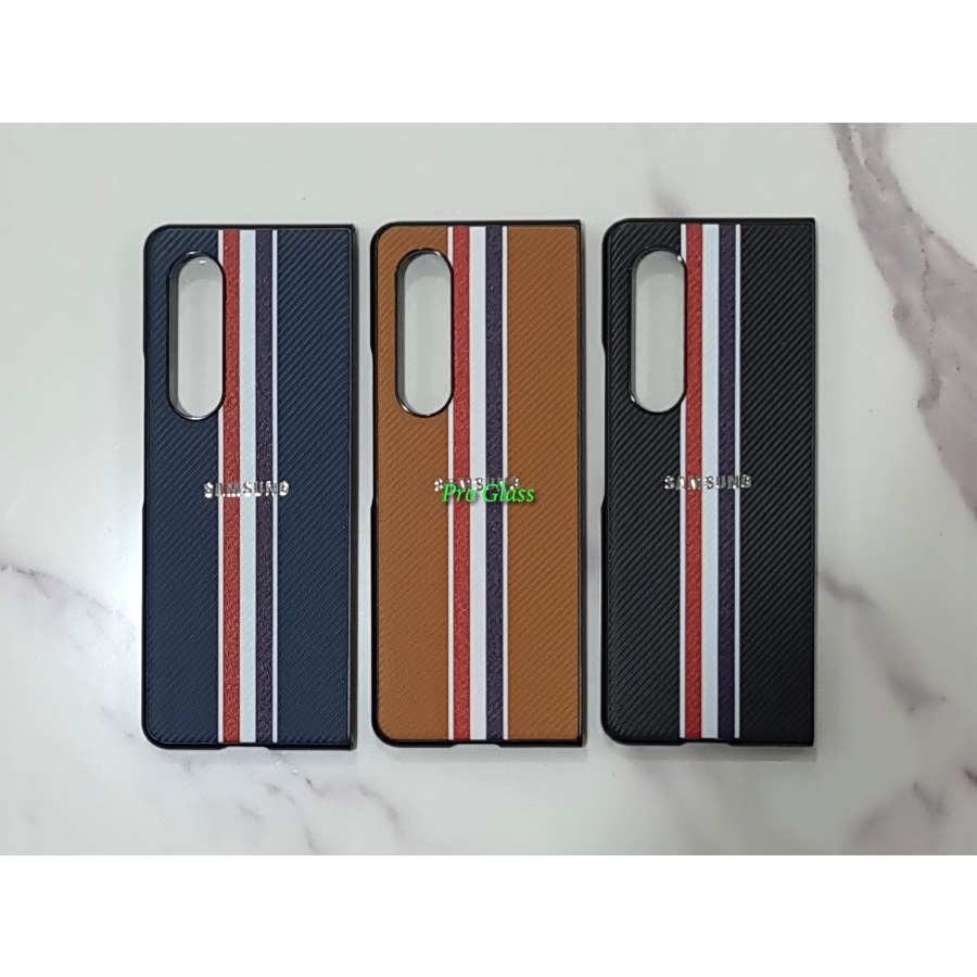 Samsung Galaxy Z Fold 3 / Z Fold 2 5G Carbon Stripe Full Cover Skin Hard Case