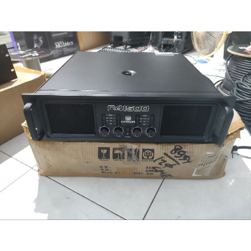 Power Amplifier Crown C41500 C 41500 Power Ampli Crown Build Up 4 Chanel 4x1500 Watt 4 Channel 3U 4 