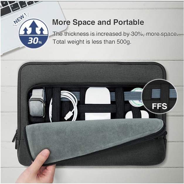 JTLGEEND Amos Pro Notebook Organizer Sleeve for Macbook 13 - 14 inch