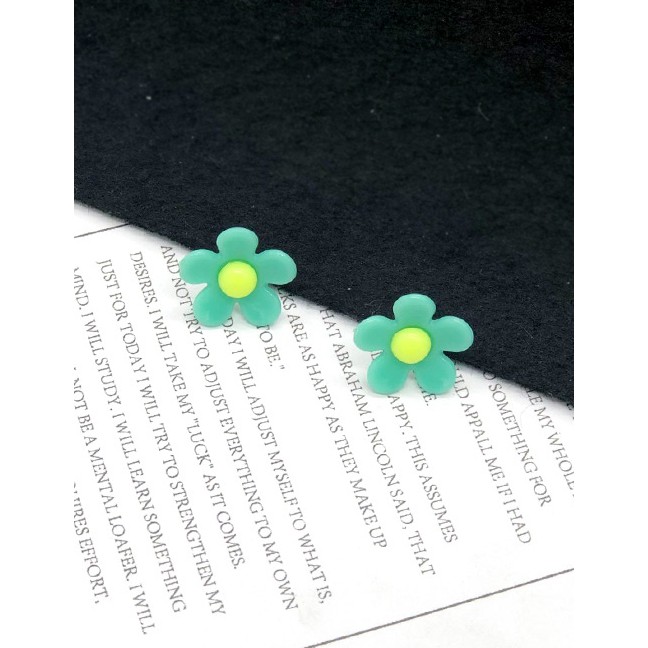 LRC Anting Tusuk Fashion Small  925 Silver Needle Flower Earrings F59902