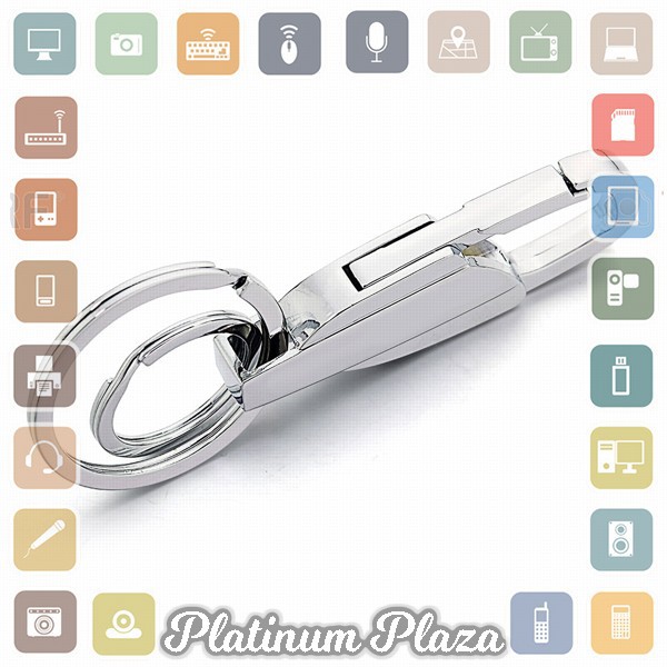 SANYU Gantungan Kunci Carabiner Keychain Stainless Steel - K372 - Silver`28LRX6-