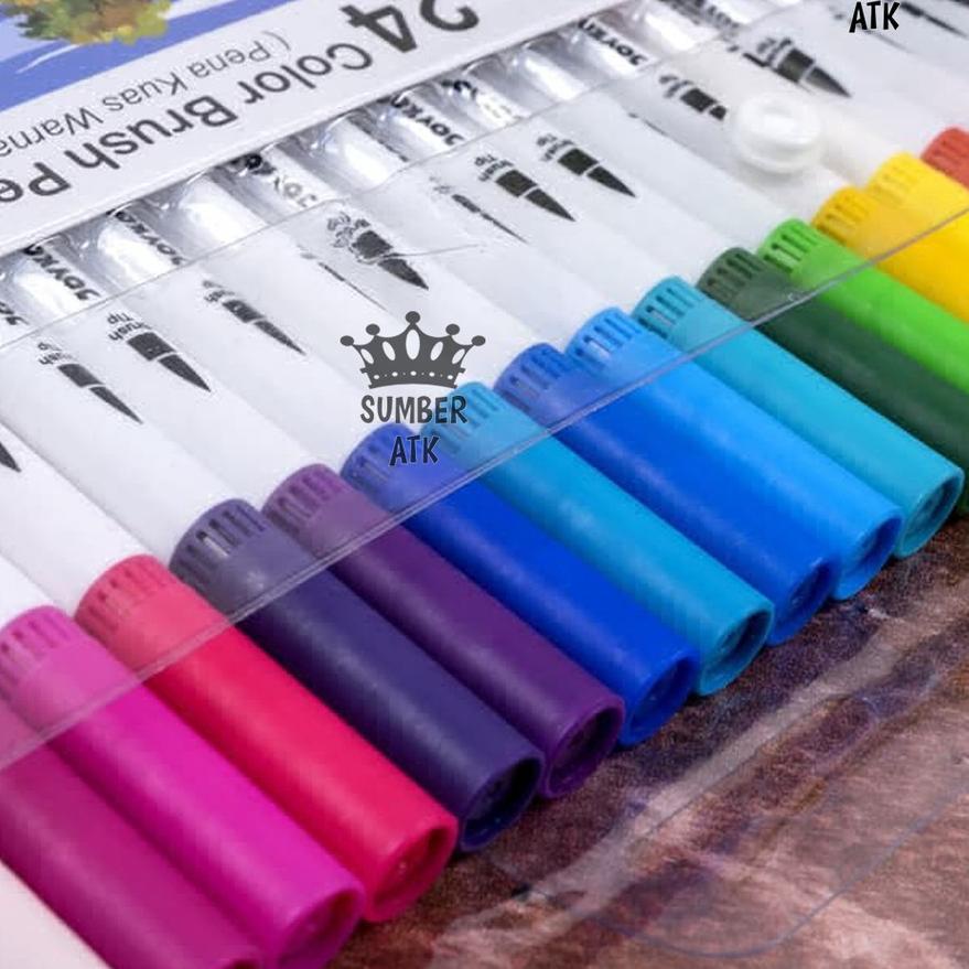 

MURAH Color Brush Pen Pena Kuas Warna Joyko CLP-07 24 Warna Color, Ql1....