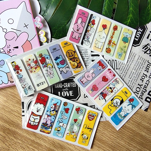 

PEMBATAS BUKU PLASTIK HOLOGRAM KARAKTER BTS BT21 LUCU DAN UNIK ISI 100 LEMBAR / STICKY NOTE /BOOK MARK / UNICORN / HIJAB / TAYO CARS / POS ITAYO CARAYO