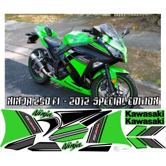 Sticker List Stripping NINJA 250 FI TAHUN  2013 SPECIAL EDITION stiker striping