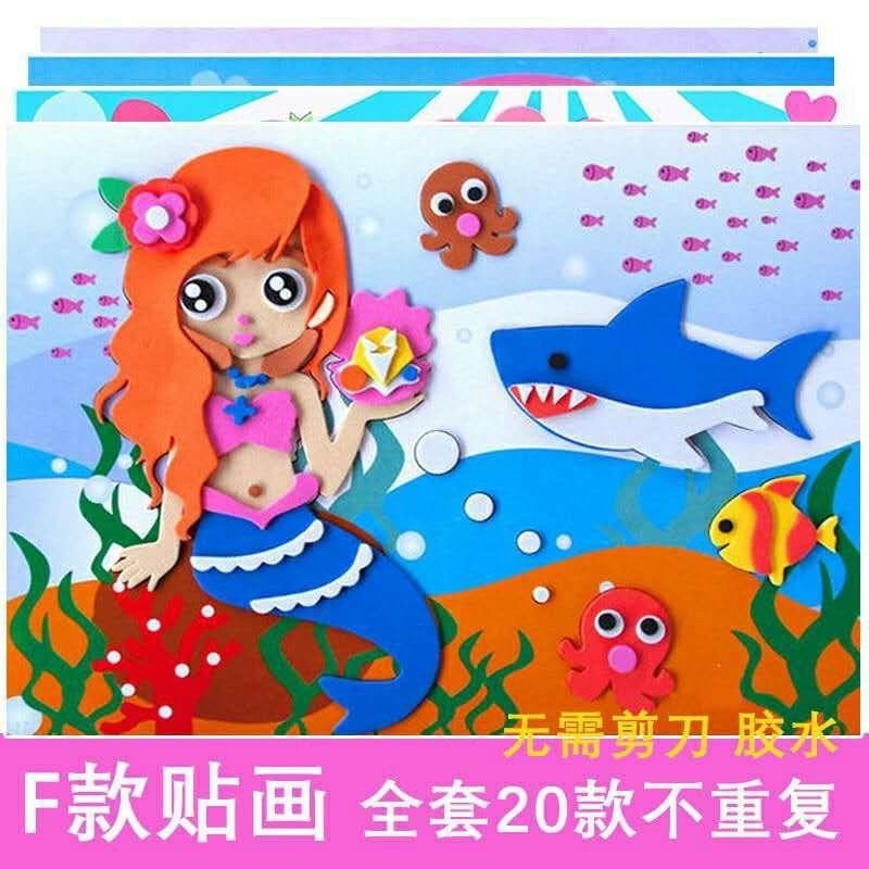 

JC - Mainan Edukasi Stiker Eva 3D Foam Diy Stiker Activity (18.5 x 26 Cm)