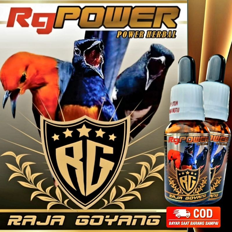 Vitamin RG POWER Herbal Burung Kicau Suplemen Serum Kicau Gacor COD BAYAR DITEMPAT