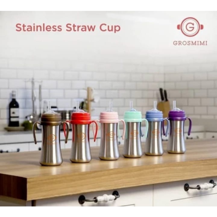 Grosmimi Stainless Straw Cup