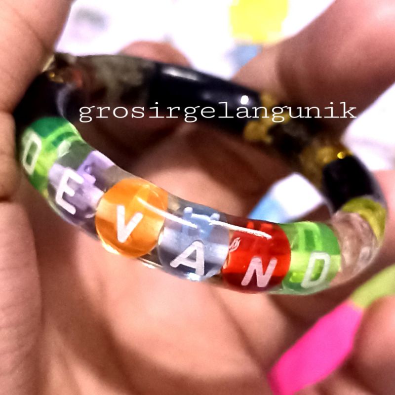 [ASLI] GELANG SAWAN KARIANGO Request Nama PIPA LENTUR NYAMAN DIPAKAI (pipa besar 1/4) DRINGU EMPON Sawan GLOW IN THE DARK MENYALA TERANG