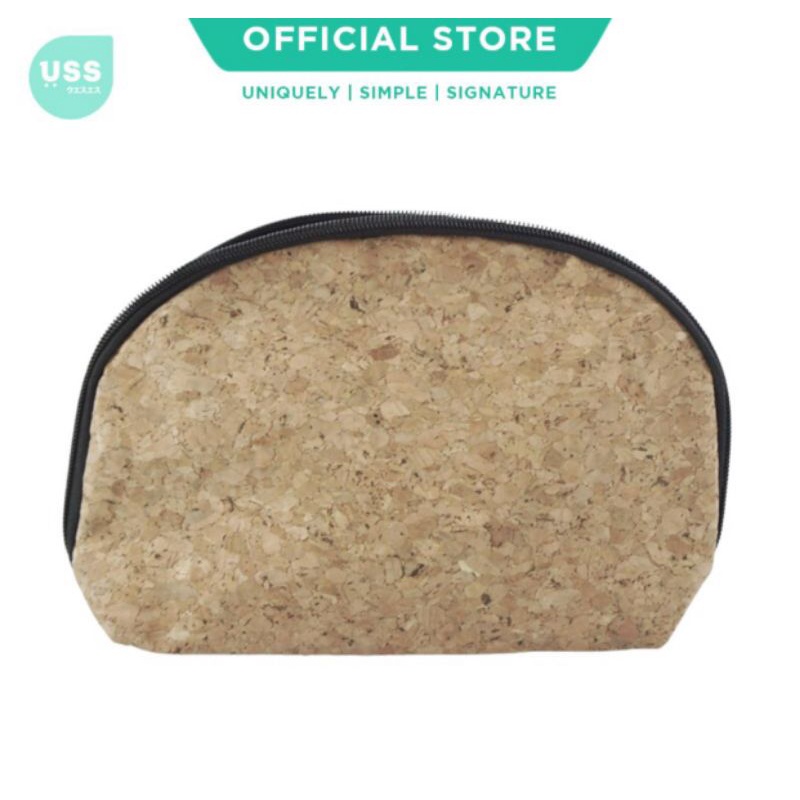 USS Tas Kosmetik Bahan Kain Serat Tebal
