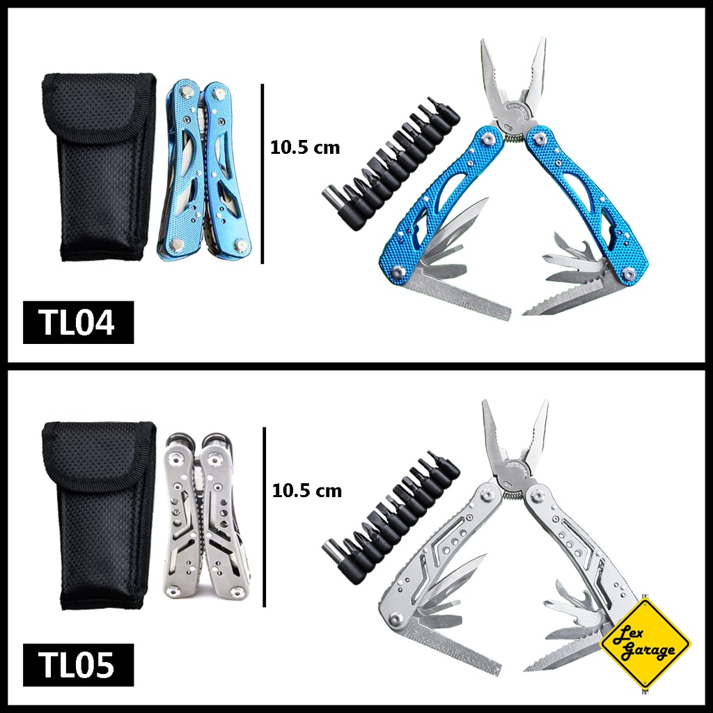 Tang Pisau Lipat Kombinasi Multifungsi EDC Tool Kit Knife