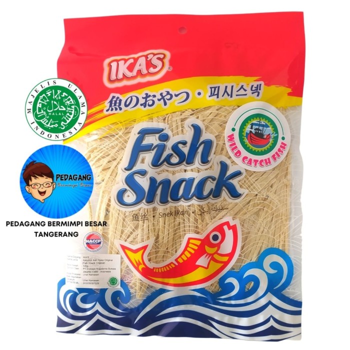 Ika's FISH SNACK 120gr Original Hot &amp; Spicy BBQ / Ikas Snack Ikan