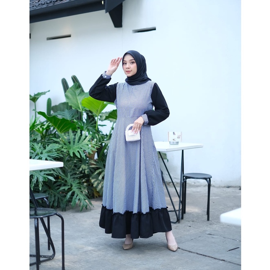 NATALIA DRES- DRES BERTALI DAN SAKU - UKURAN M-XL  - NEW MODEL - PAKAIAN WANITA - BISA COD