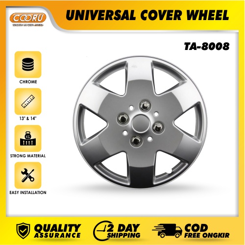 Wheel Cover Cover Velg Mobil Universal isi 4 pcs -8008 Ertiga /Avanza