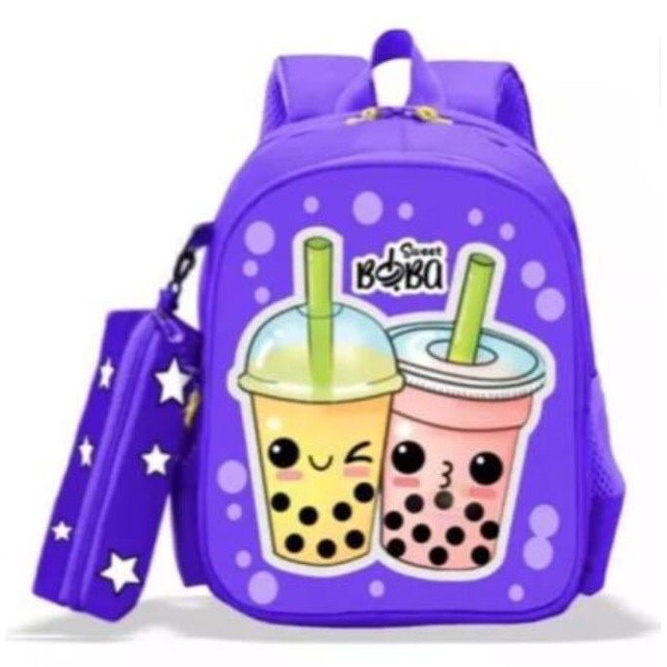 ransel kiyowok boba set / backpack anak boy girl