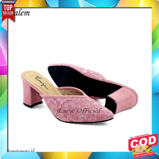 Sendal Hak Hels Wanita Kekinian Import Af 32 Tahu Gliter Sandal Hils P Emye-Sandal Brokat Pesta Wa