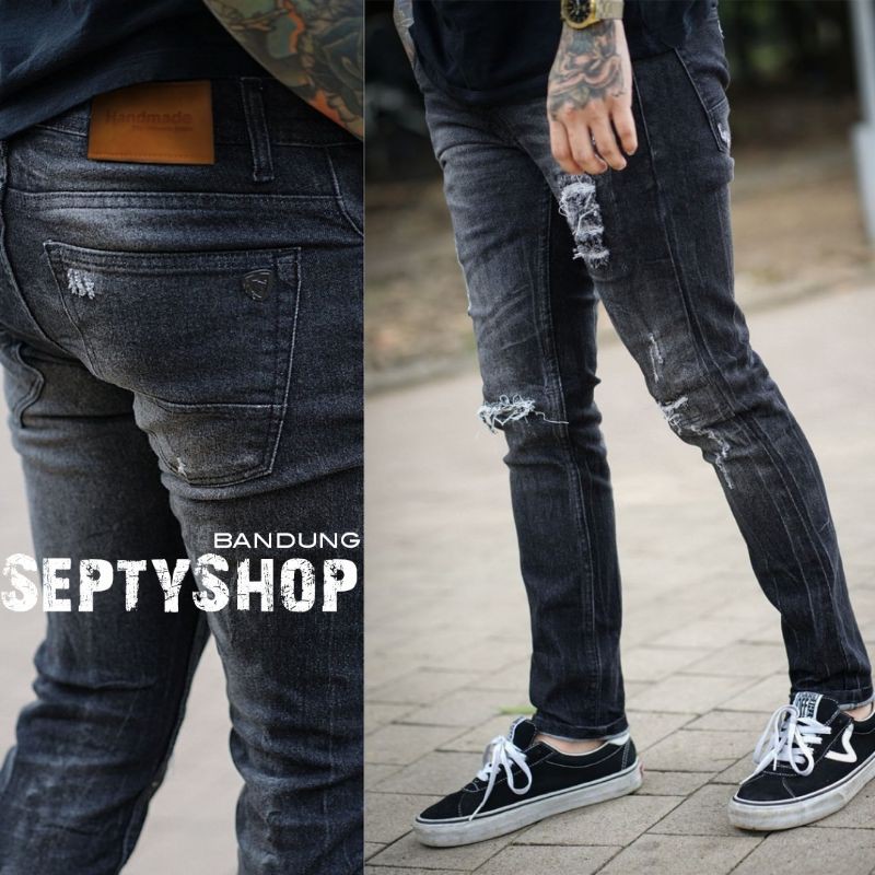 Celana Jeans Pria Black Viper APPAREL™ Destroy-VLG36 Series ORIGINAL