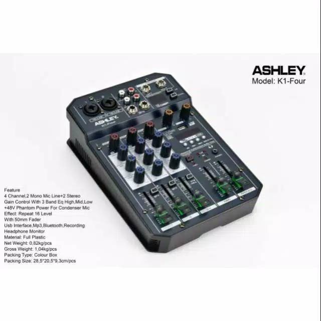 Mixer Ashley K1 Four Original/Mixer Audio Ashley 4 Channel