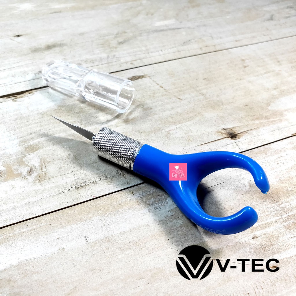 

V-TEC FINGER CRAFT KNIFE CK-30 SB ++ REFILL / FINGER CUTTER ORIGINAL Pisau Ukir Pahat Jari Serbaguna