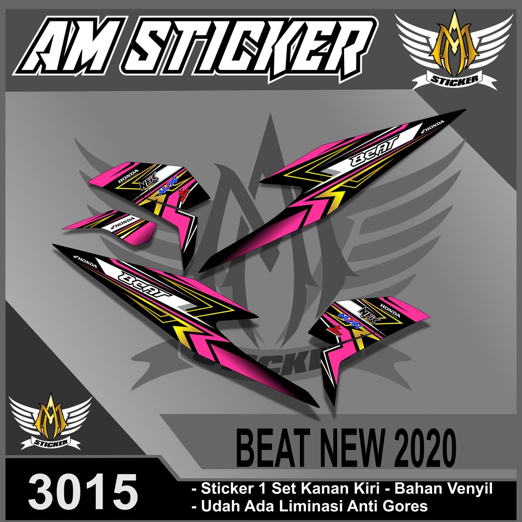 3015 Striping Sticker Beat Fi Street New 2020 2021 Desain Racing fx Stripping Beat 2020