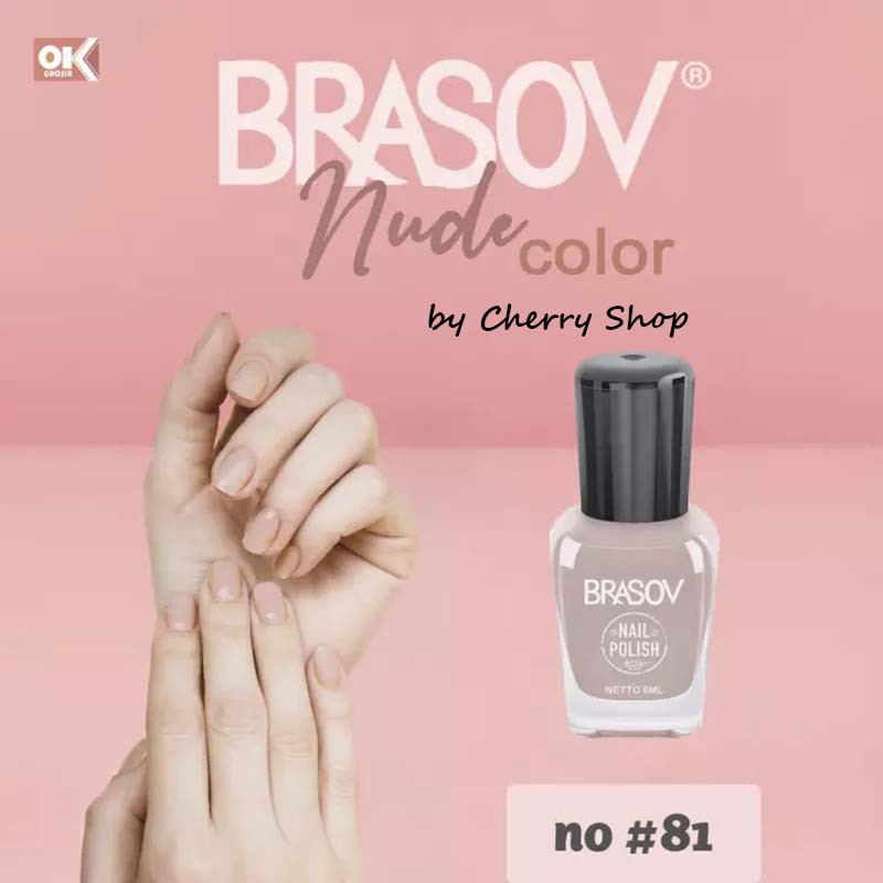 [BISA PILIH WARNA] [BPOM] Brasov Kutek Nude 8mL | 1 seri isi 8 warna Nail Polish