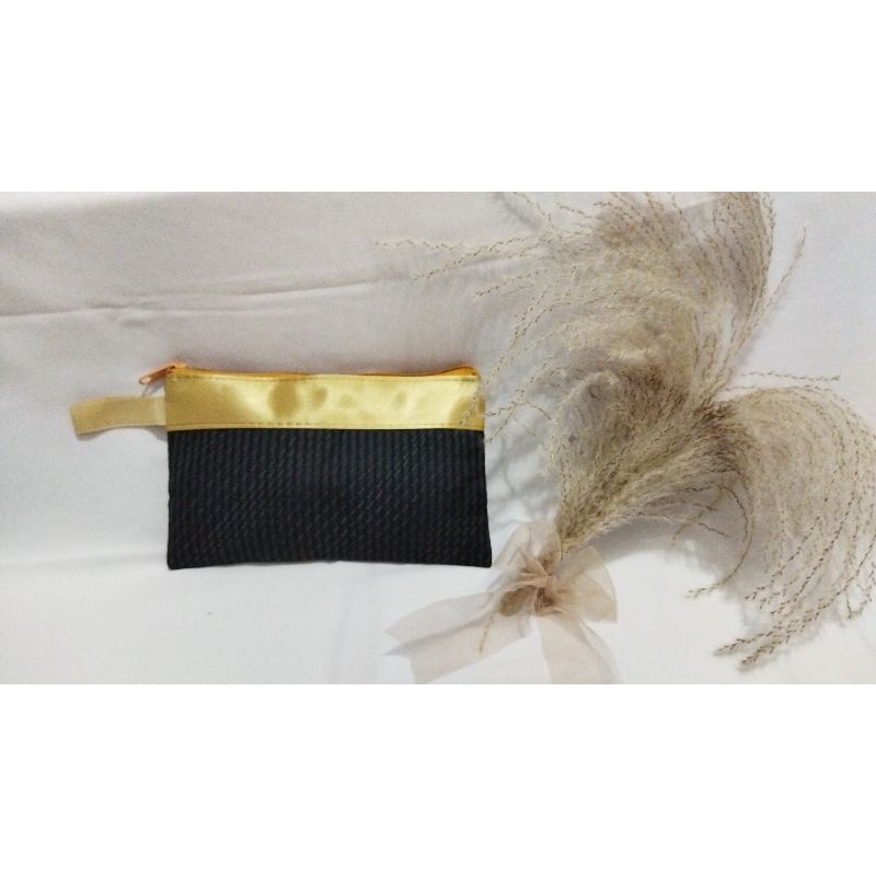 POUCH/DOMPET KAIN POLOS KOMBINASI