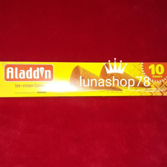 Populer] Wafer Cone Untuk Es Krim Aladdin Ice Cream Cones 10X12G