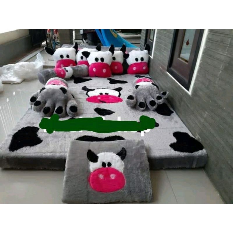 Kasur Bulu Karpet Karakter Full Set Busa Royal Uk 200x140x5 cm Kasur Bulu Murah Kasur Santai Karakte