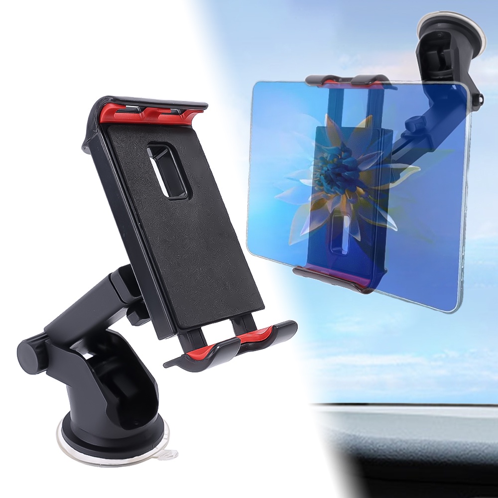 360° Braket Stand Holder Smartphone / Tablet Universal Adjustable Dengan Suction Cup Untuk Dashboard Mobil