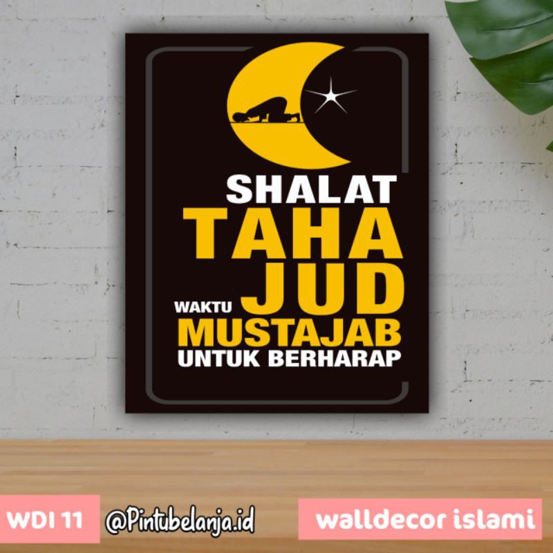 Walldecor sholat tahajud