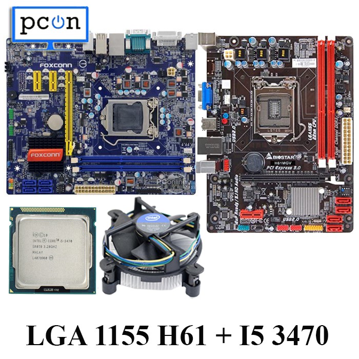 Mainboard Mobo Motherboard LGA 1155 H61processor i5 3470