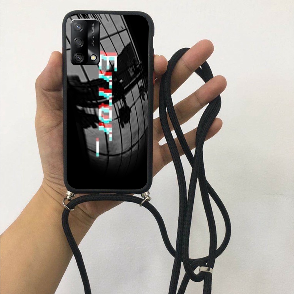Softglass Kaca Tali For OPPO A74  [KT 09] | Case Tali | OPPO A74| Casing OPPO A74| sling