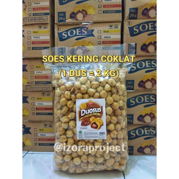 

Sus Kering isi COKLAT / SUS KERING BLUEBERRY DUOSUS / kue sus kering murah 2 kg