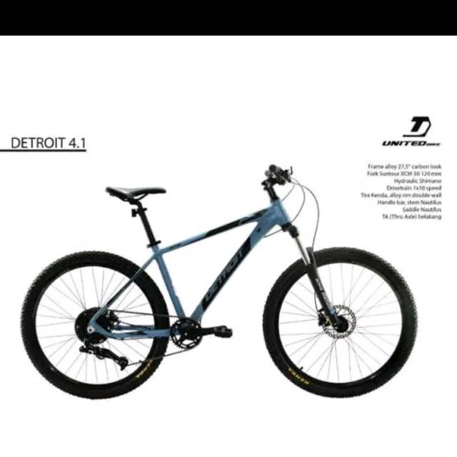 Sepeda mtb 27.5 United Detroit 4.1 10 speed