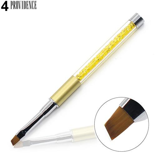 Mode Acrylic Menangani Nail Art DIY Lukisan Pen Nail Kepala Desain Serat Sikat Alat