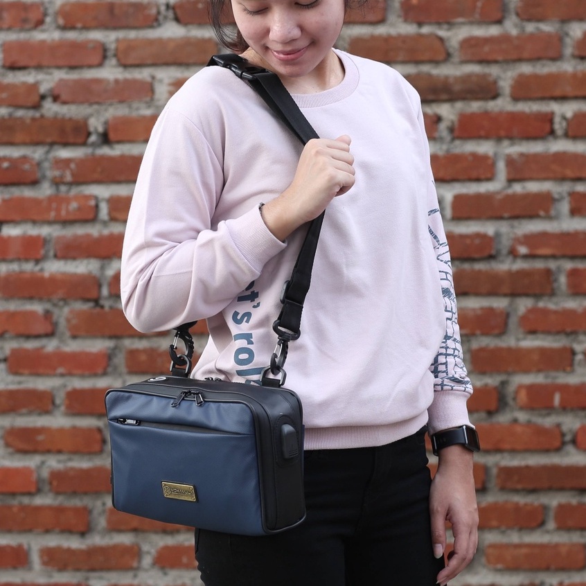 Waistbag Pria Wanita Waterproof Original Bahan Premium Bimo - Eclipse B-Series Mokamula