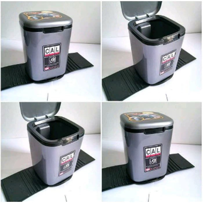 Tempat Sampah Mini Mobil Merk Shinpo - Trash Box Mini - Tempat Sampah Simpel 14 x 14 cm 2 Liter