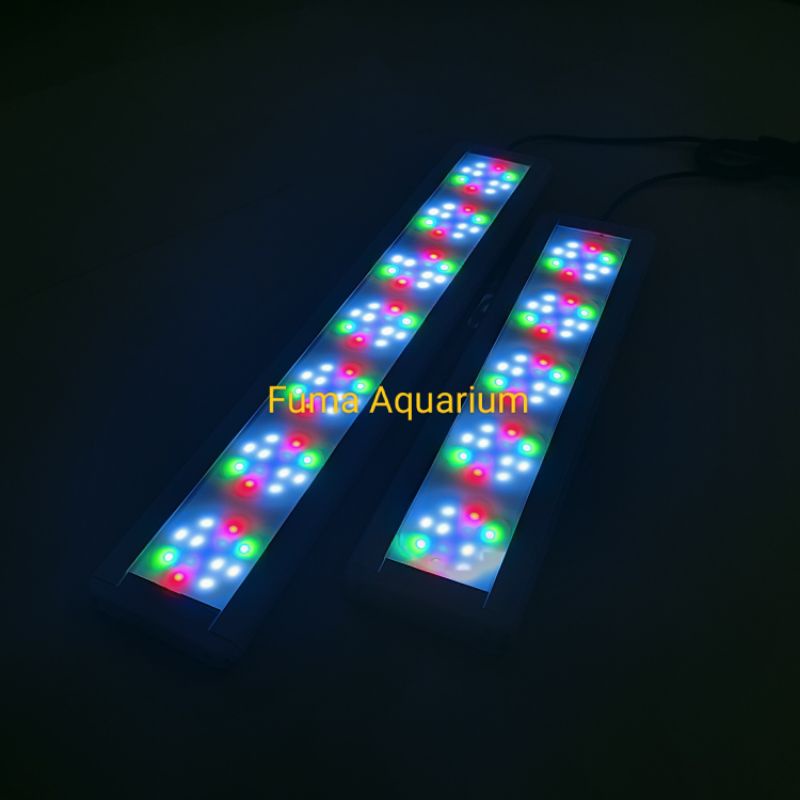 Kandila LED Z 400 Lampu Akuarium Aquascape RGBW 84 titik 18 Watt 40-50cm