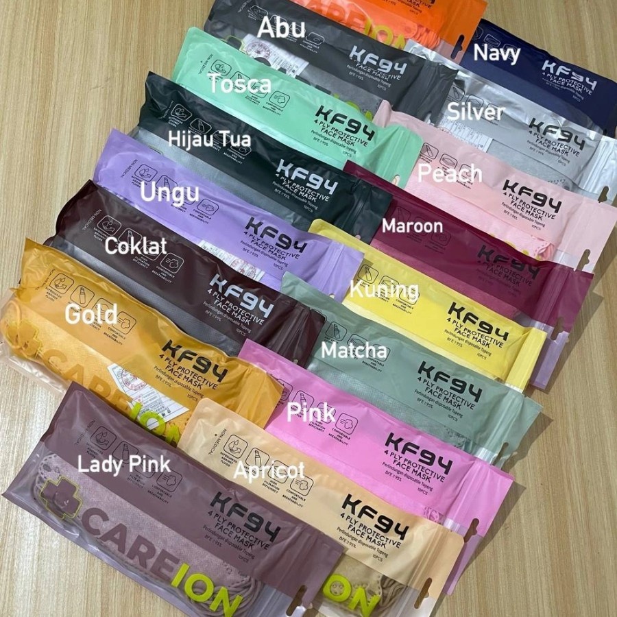MASKER KF94 CAREION ISI 10PCS MASKER KOREA EVO KF 94 CARE ION 1 PACK