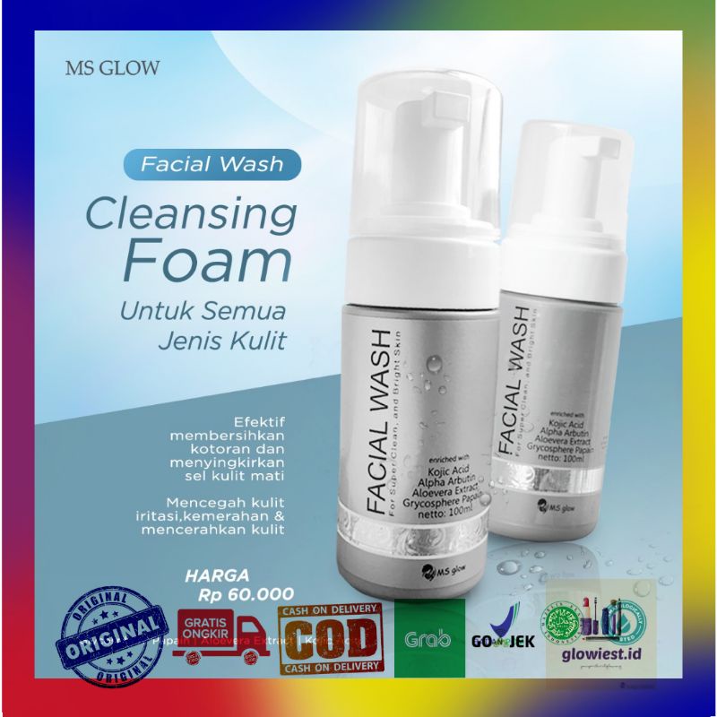 MS GLOW FACIAL WASH / SABUN MS GLOW ORIGINAL / ASLI