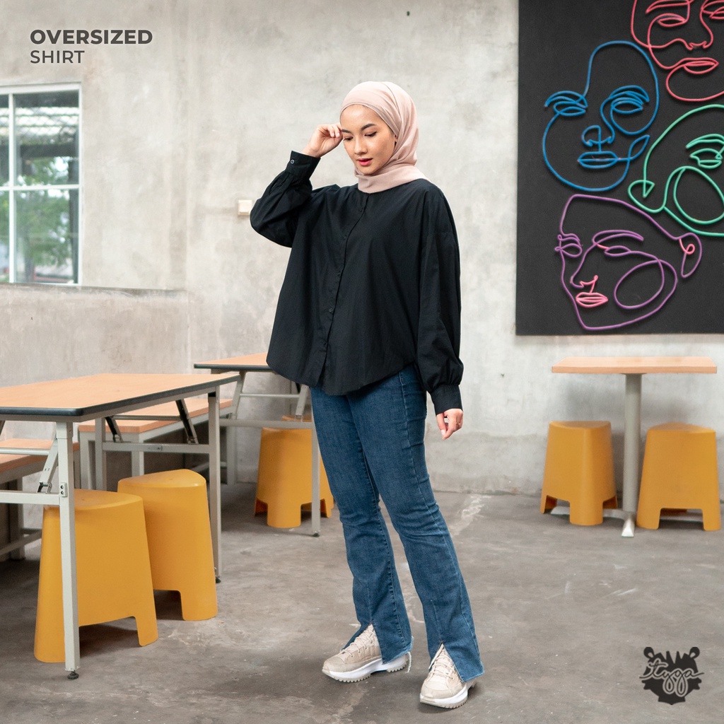 Oversized Poplin Shirt (Kemeja Oversize)