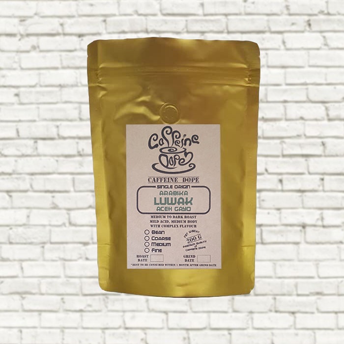 

Kopi Arabika Luwak 200 Gr Single Origin - Bean/Biji & Ground/Bubuk