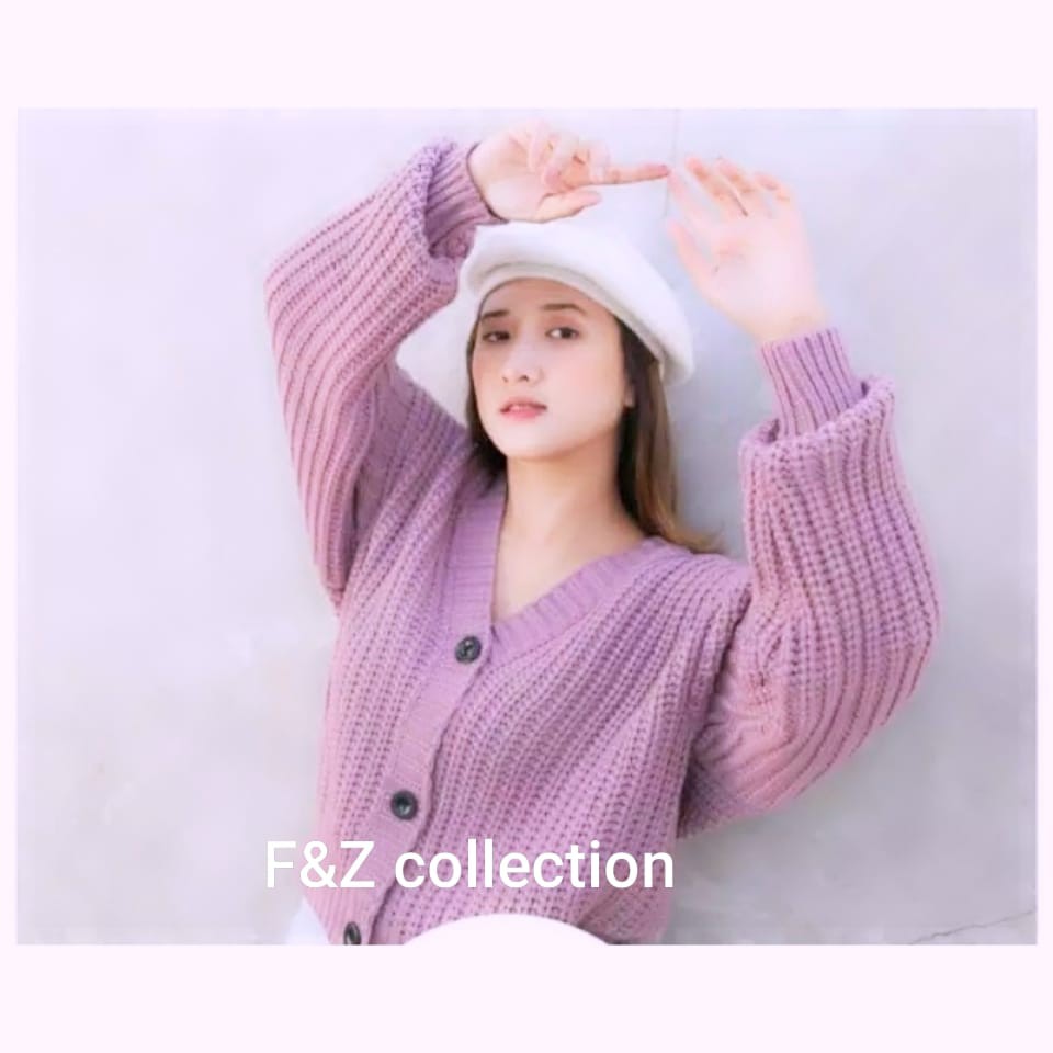 CARDY PRILLY  BIG SIZE 7 GET/SWEATER BASIC RAJUT/TEBAL BERKUALITAS