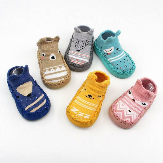 Harga 1 pasang Kaos kaki PREWALKER bayi  ada anti slip kaos kaki import kaos kaki SKIDDER IMPORT