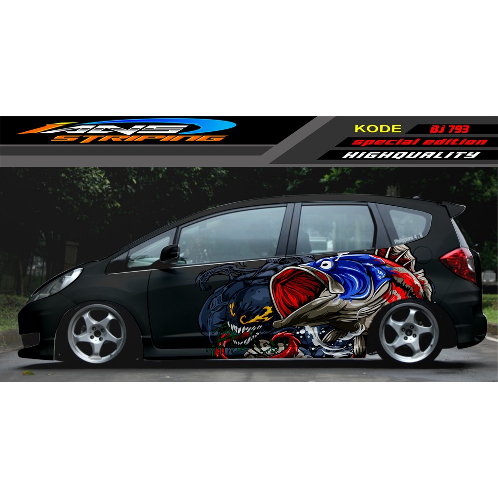 STICKER DECAL MOBIL JAZZ BRIO AVANZA SIGRA YARIS / STIKER VARIASI MOBIL / MODIF STICKER MOBIL 620