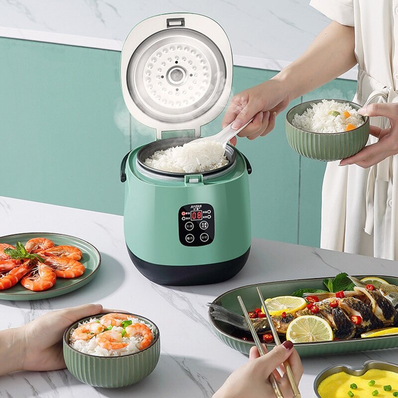 Rice Cooker Mini Multifungsi Tipe Smart 0.8L - Brown